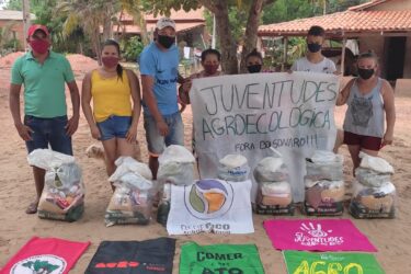 Cestas básicas com produções agroecológicas produzidos pelas juventudes são entregues em Augustinópolis e Axixá